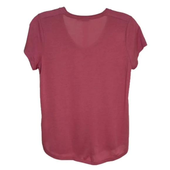 Vince - Women's Pima Cotton T-Shirt, Scoop Neck, Short Sleeve - Pink, X-Small - Picture 5 of 13